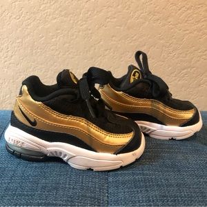 Nike Air Max 95 TD Sneakers gold black, Baby Toddler 5c
